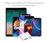 Lightning to HDMI Adapter, Lightning Digital AV Adapter 1080P Video Audio Sync Screen Converter Charging Port, white - Chronus